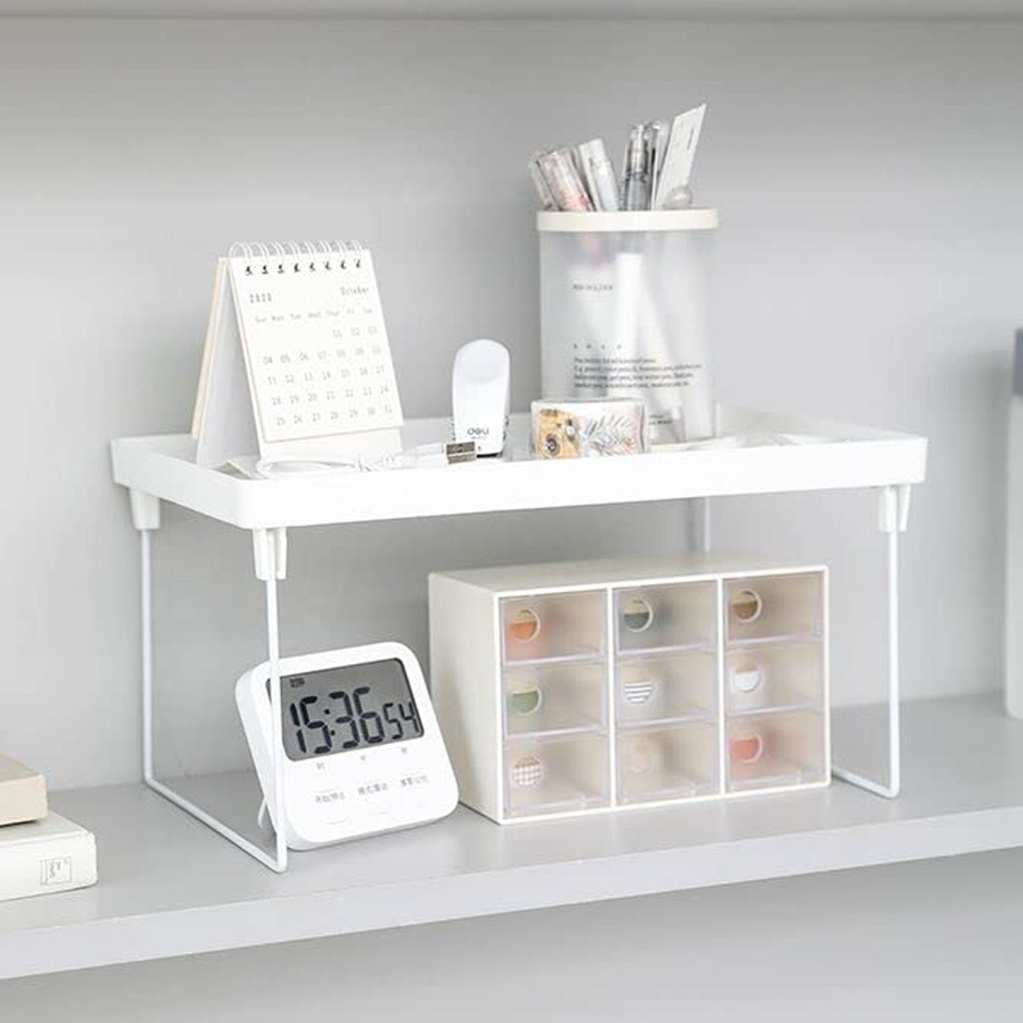 Plastic Bathroom Organizer Kitchen Utility Storage Rack (32x19.5 Cm / 1 Pc)