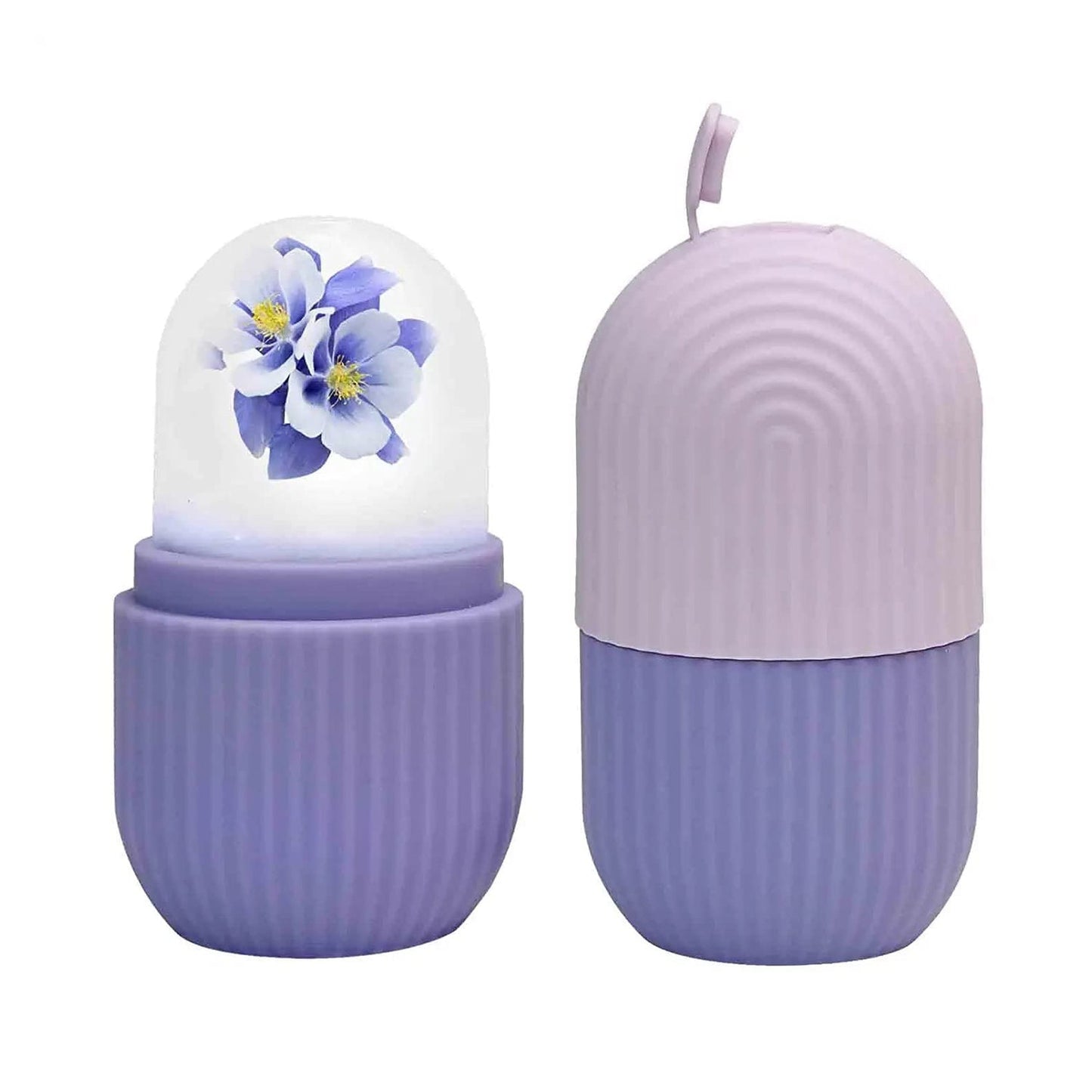 Beauty Ice Roller for Face & Eye Massage (Reusable, Purple)