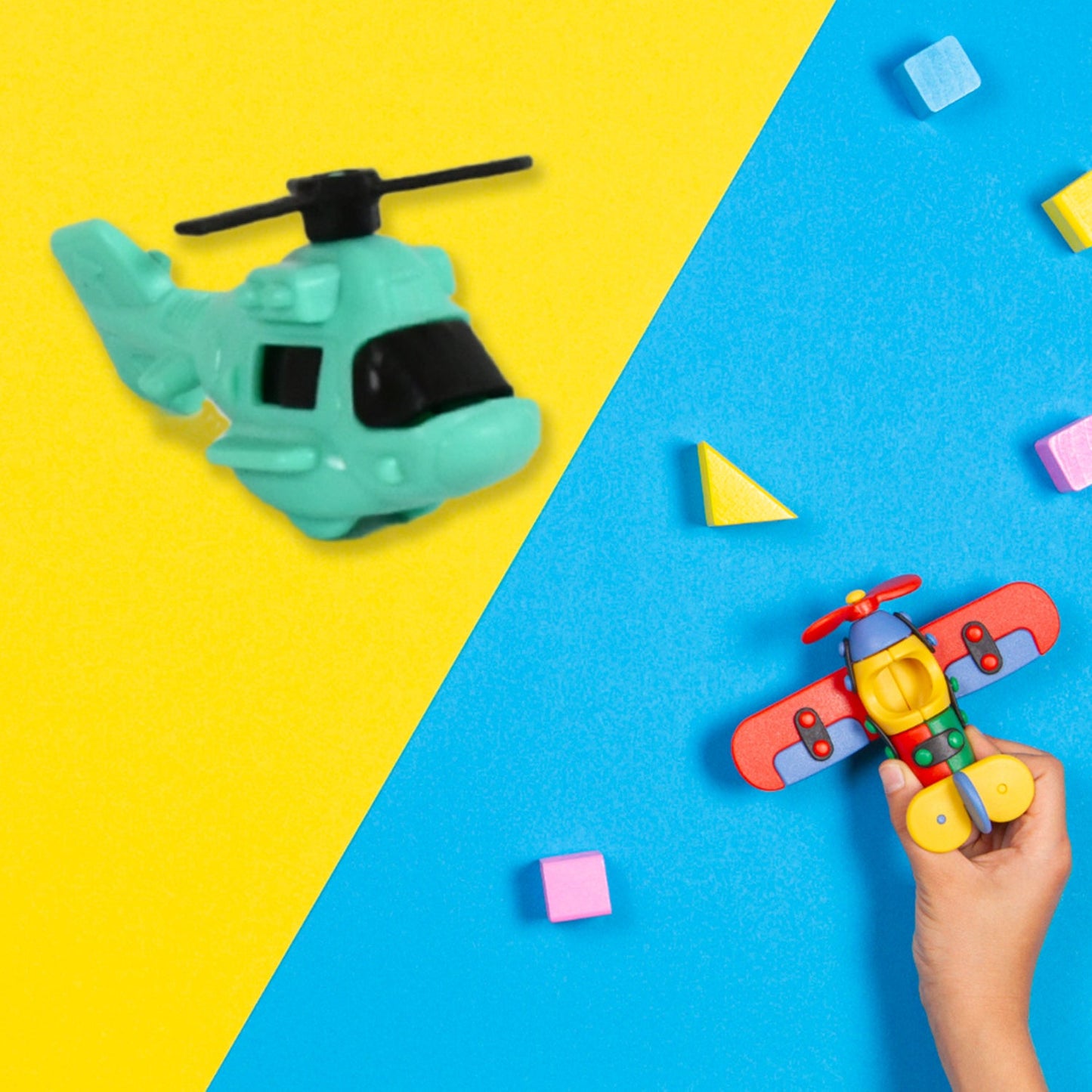 Small DIY Helicopter Toy, Small Kid's Toy, Rotating Tail Wing DIY Helicopter (30 Pc Set)
