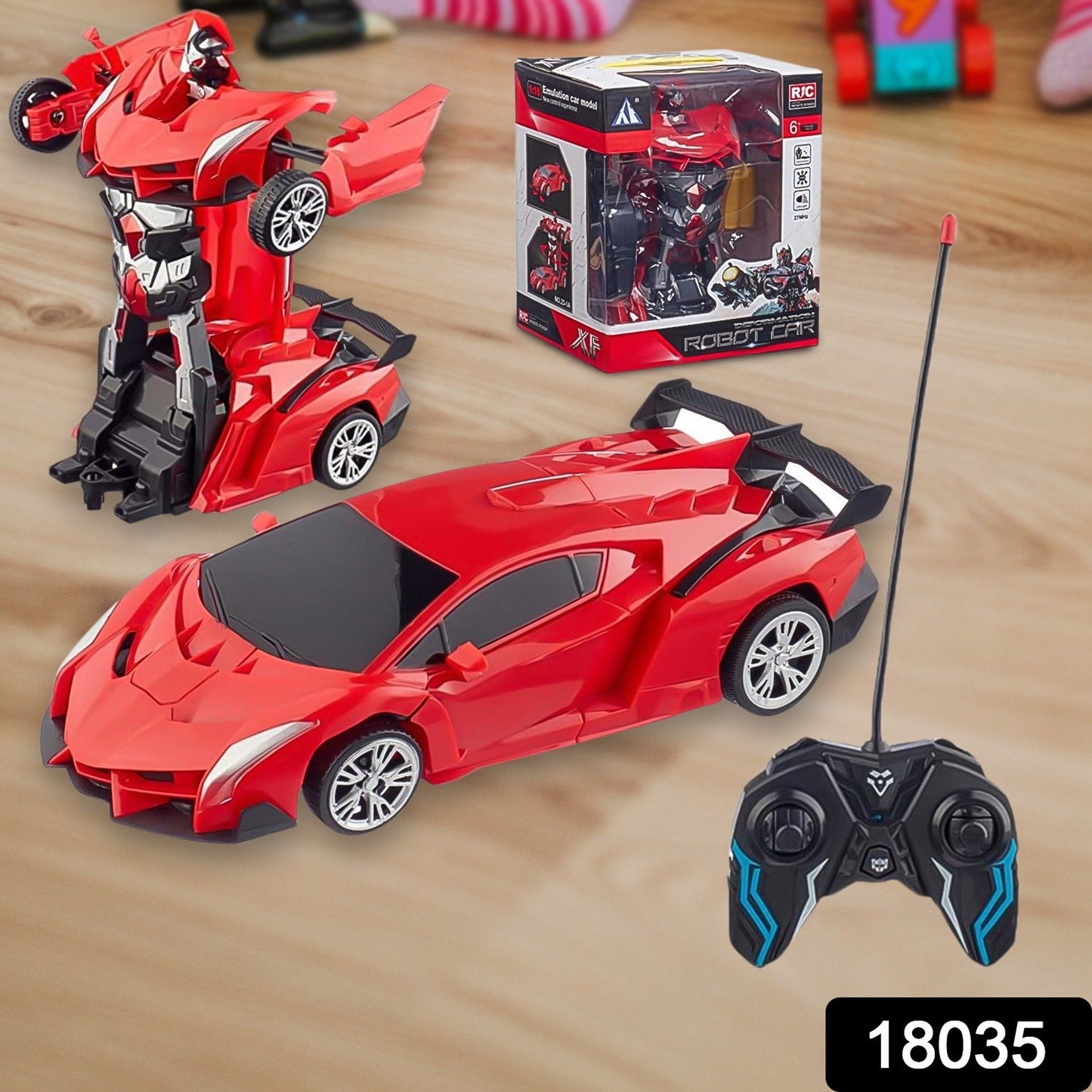 2 In 1 Automatic Robot Converted Remote Control Car With Light Scale 360°Drifting Deformation Robot Car Toy Kids Boys, Robot Convert Unique Toy For Boys (1 Pc)