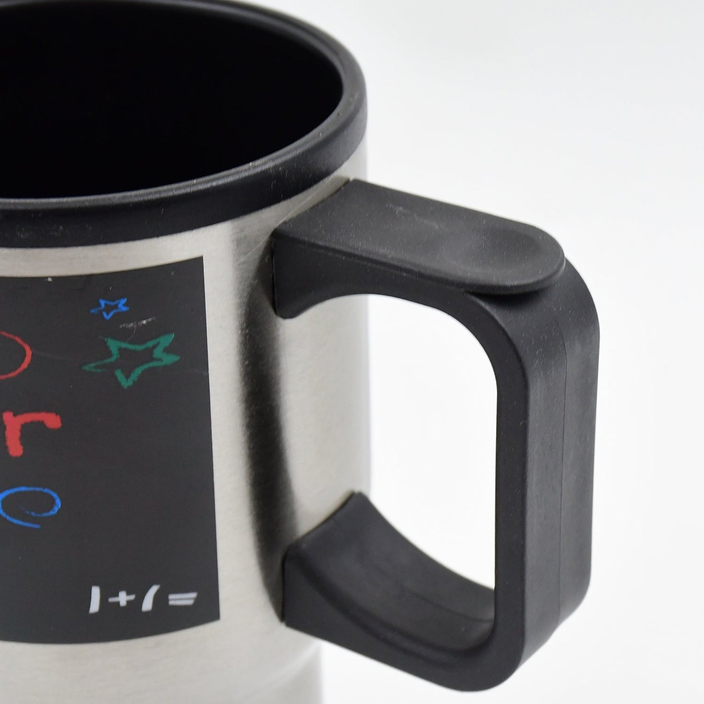 Stainless Steel Insulated Travel Mug - Double-Walled Vacuum Cup with Lid & Handle