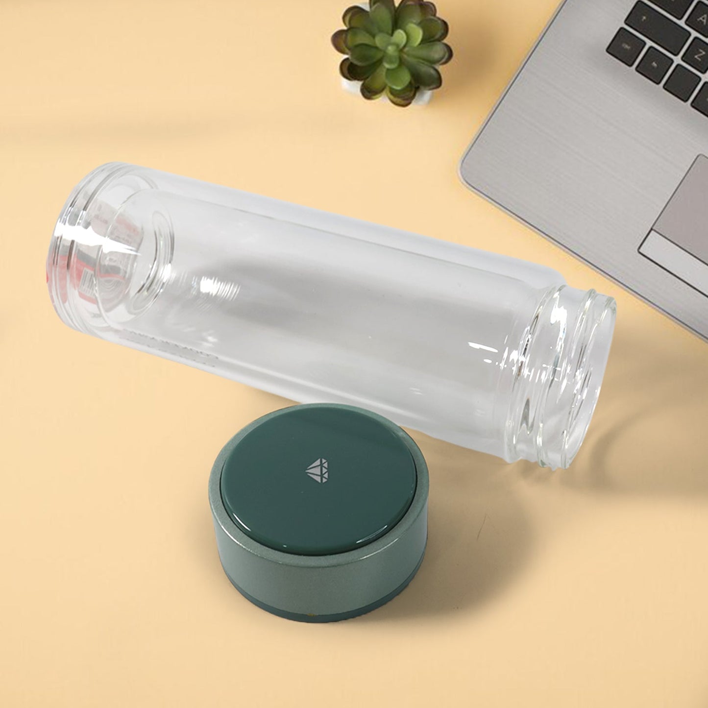 Double Wall Glass Infuser Tea Mug (280ml Approx / 1 Pc)
